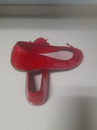 Zapatos niña rojos talla 38