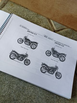 Manual Kawasaki ZR 750 Zephyr Recambio