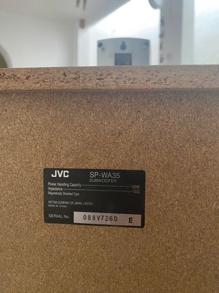Altavoces JVC Home Cinema 5.1 Plata