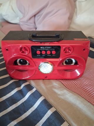 Altavoz Bluetooth MS-178BT Rojo