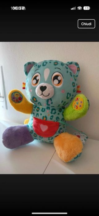 Peluche sonoro orsetto
