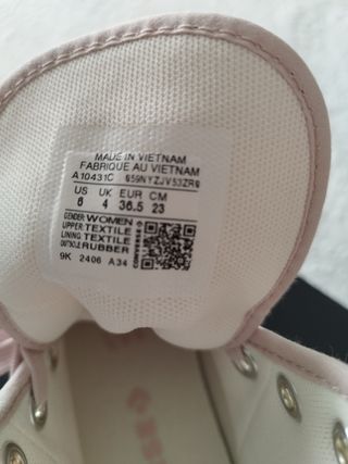 Zapatillas Converse All Star Rosas Talla 36,5