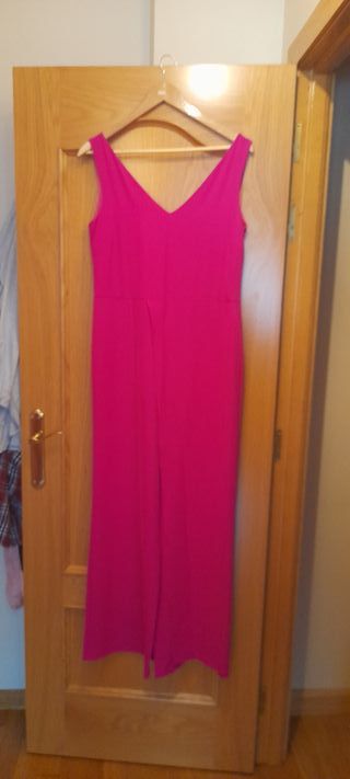 Mono largo fucsia con capa