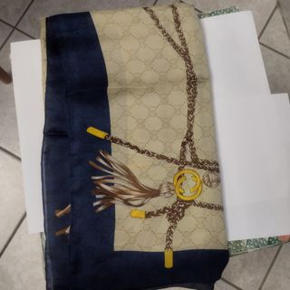 Foulard Gucci Beige e Blu