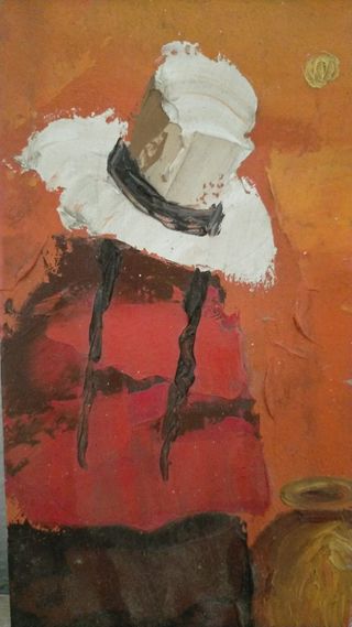 Cuadro al óleo estilo abstracto