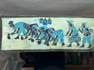 Tela africana pintada a mano