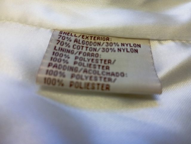 Chaleco Plumas Blanco y Rojo