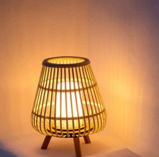 Lámpara de mesa Sklum madera