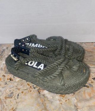 Sandalias Bimba y Lola verde oliva