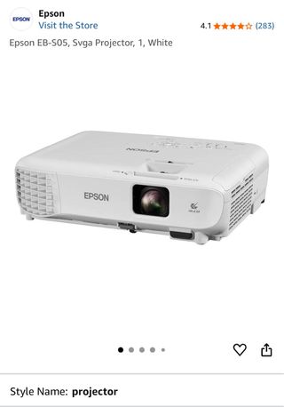 Proyector Epson EB-S05 SVGA Blanco