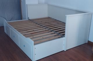 Cama extensible doble Ikea Hemnes 160x200