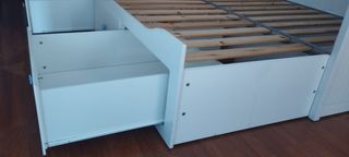 Cama extensible doble Ikea Hemnes 160x200