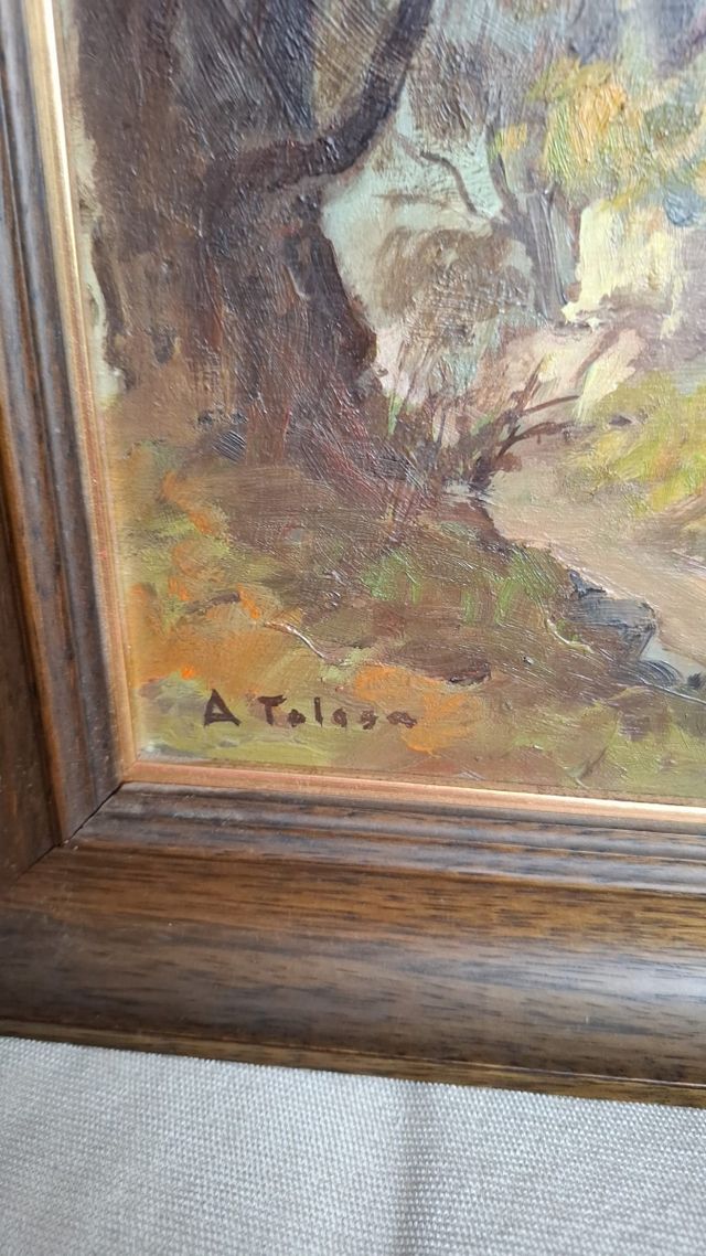 Óleo sobre tabla de Aurelio Tolosa