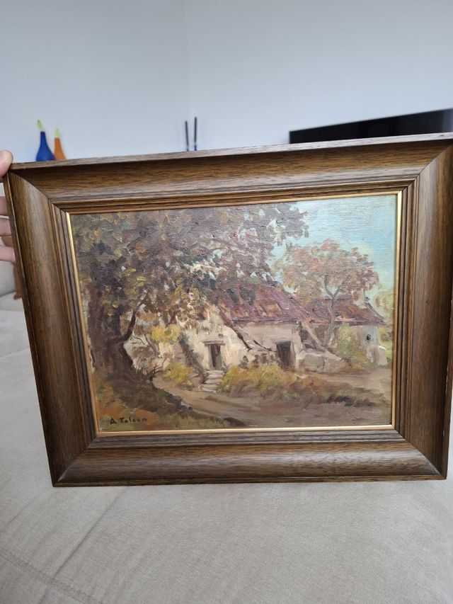 Óleo sobre tabla de Aurelio Tolosa