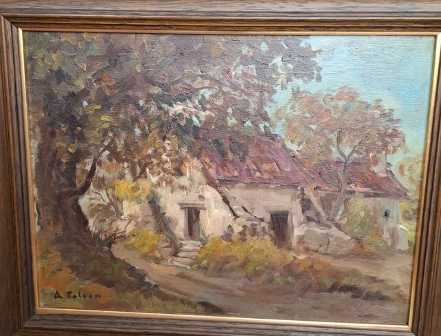 Óleo sobre tabla de Aurelio Tolosa