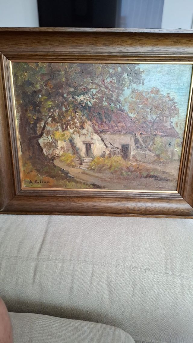 Óleo sobre tabla de Aurelio Tolosa