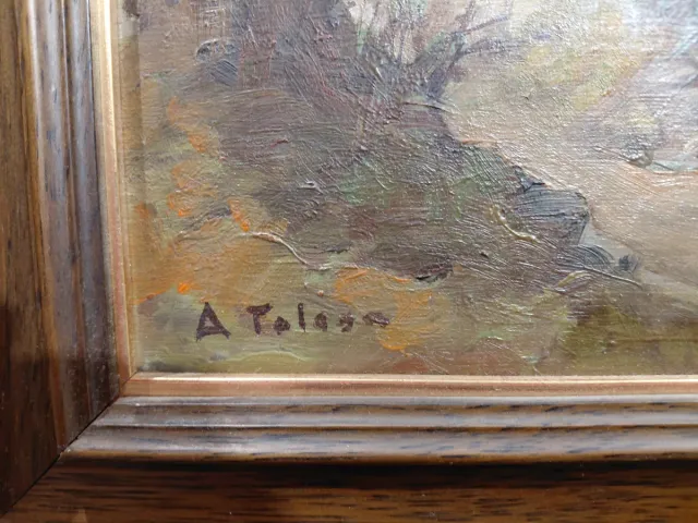 Óleo sobre tabla de Aurelio Tolosa