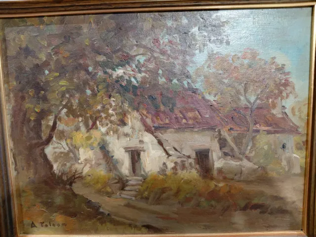 Óleo sobre tabla de Aurelio Tolosa