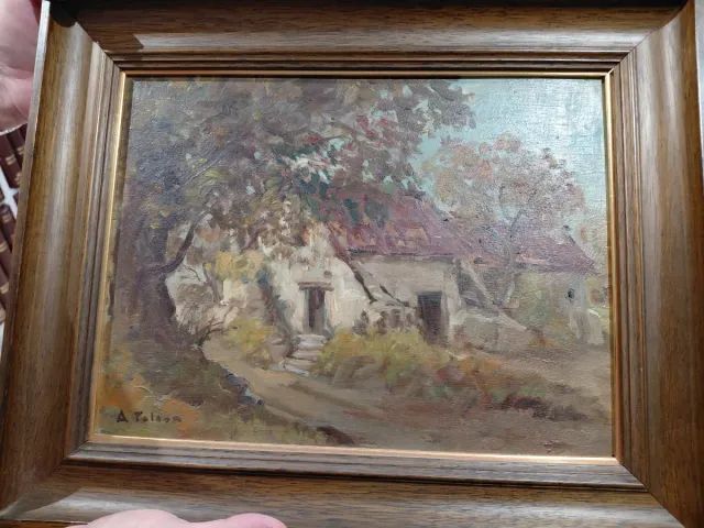 Óleo sobre tabla de Aurelio Tolosa