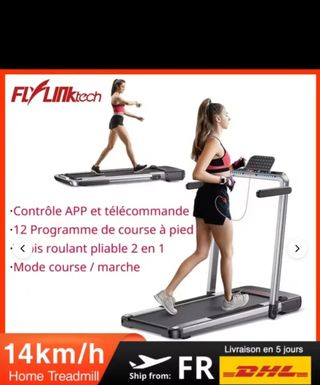 Cinta de correr plegable 2 en 1