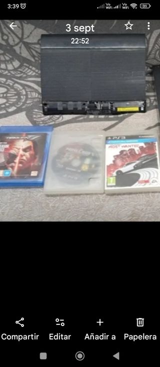 PlayStation 3 PS3 + 3 Juegos