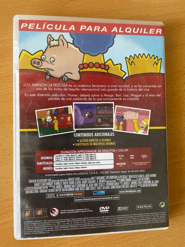 Los Simpsons: La Película DVD