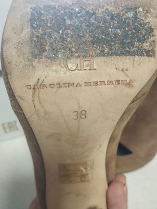 Zapatos de tacón Carolina Herrera ante marrón tall