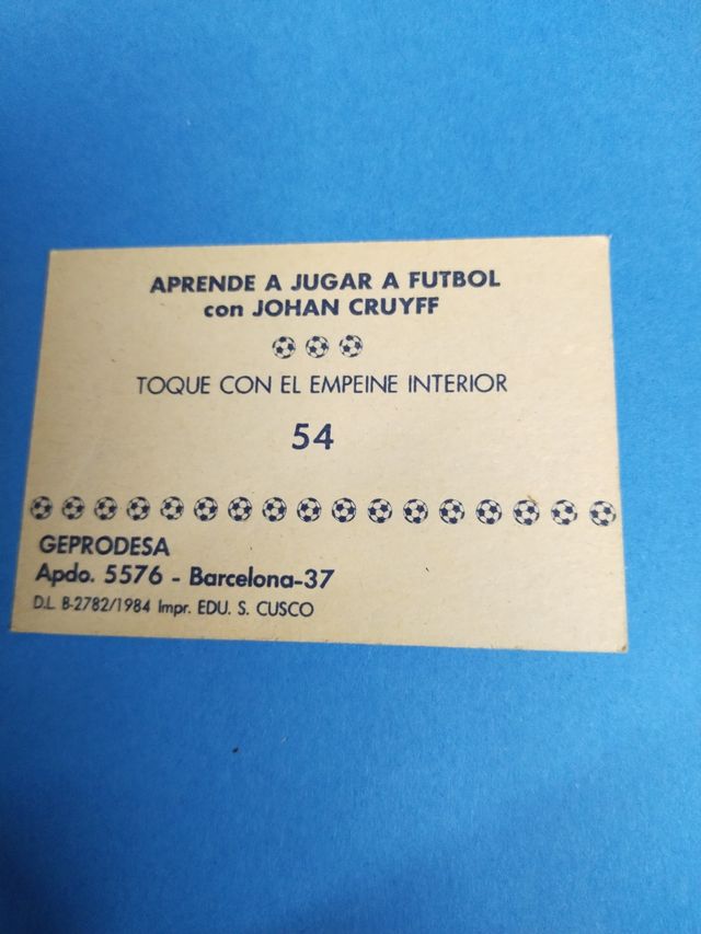 15 cromos Cruyff para completar colección