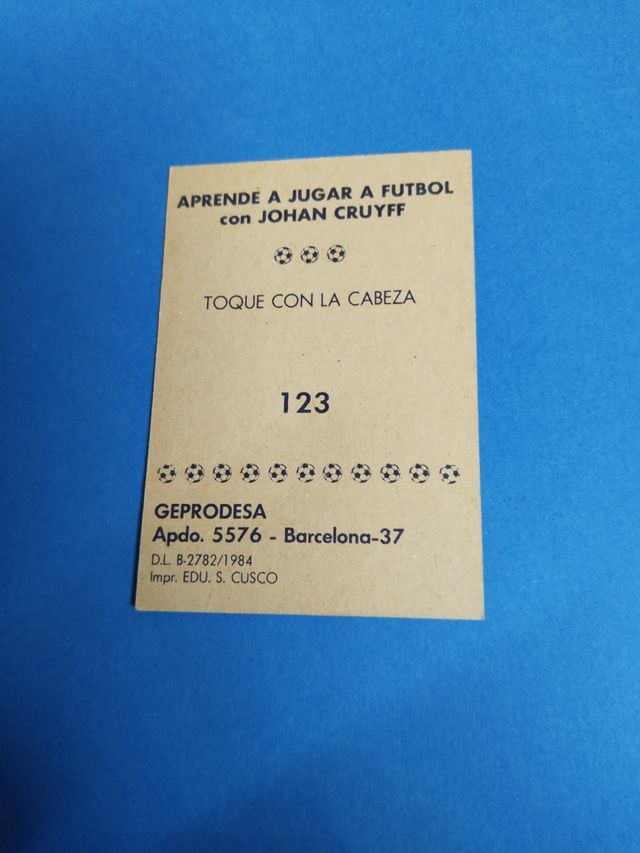 15 cromos Cruyff para completar colección
