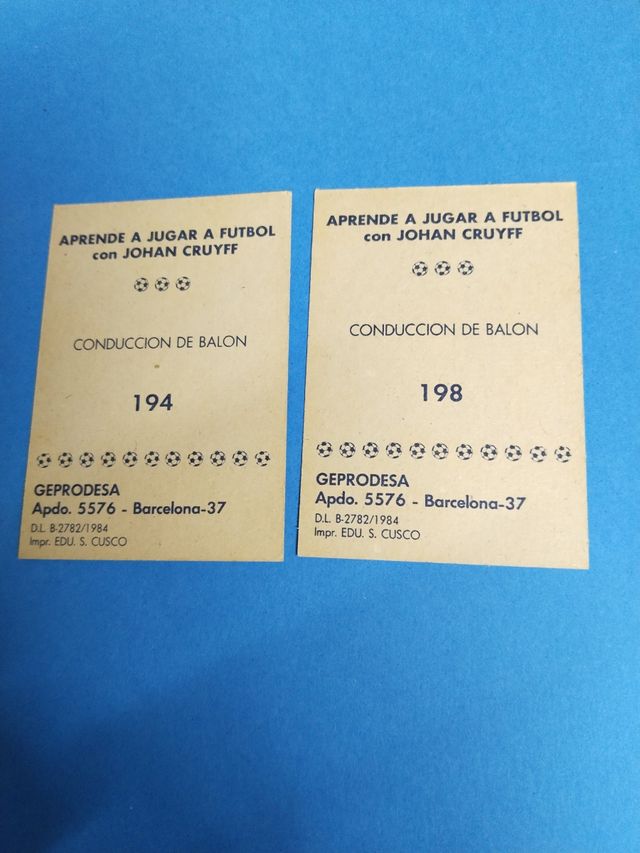 15 cromos Cruyff para completar colección