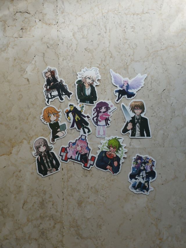 42  Pegatinas Danganronpa
