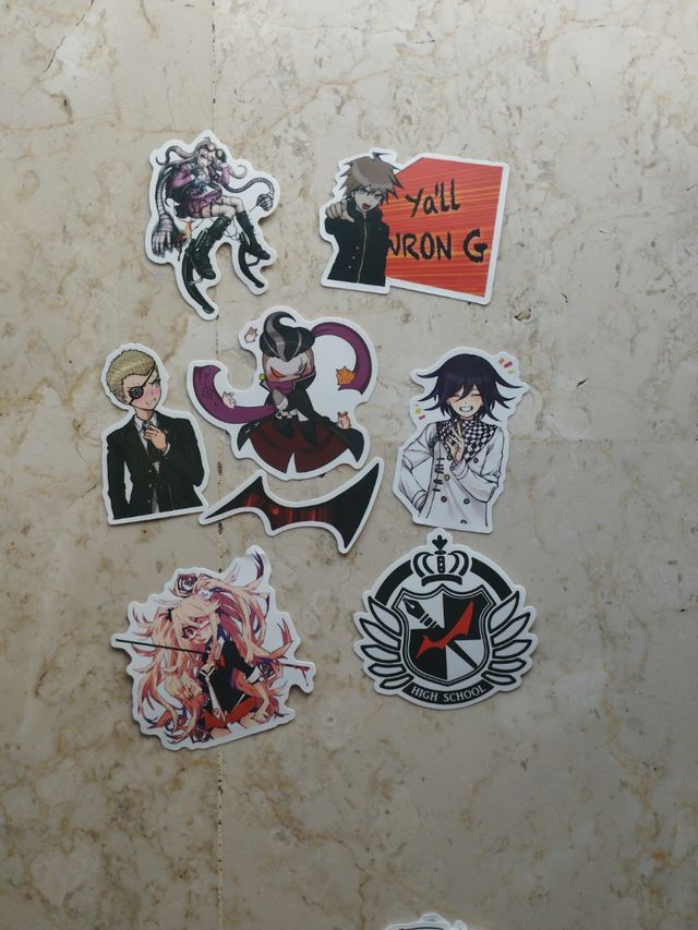 42  Pegatinas Danganronpa
