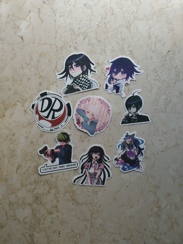 42  Pegatinas Danganronpa