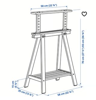 Escritorio regulable madera y metal