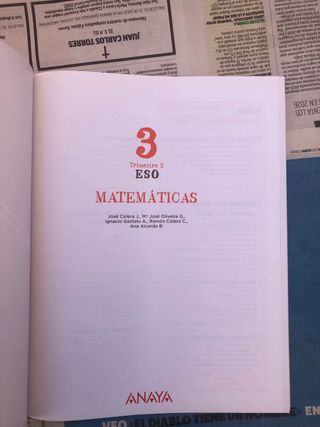 libro mates 1 trimestre de 3 eso 