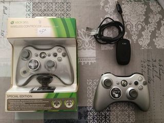 Mando Xbox 360 NUEVO +otro sin caja + adaptador PC
