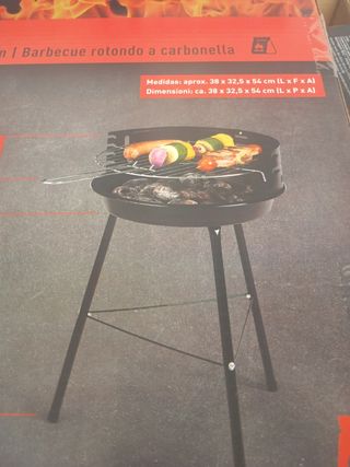 Barbecue a carbonella rotondo nero