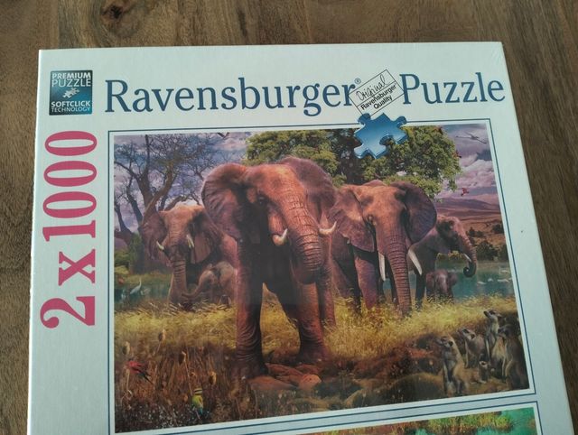 2 Puzzle Ravensburger 1000 pezzi