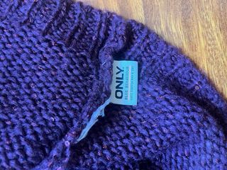 Bufanda ONLY morada con brillos