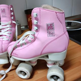 Patines de patinaje rosas,patinaje artístico ,