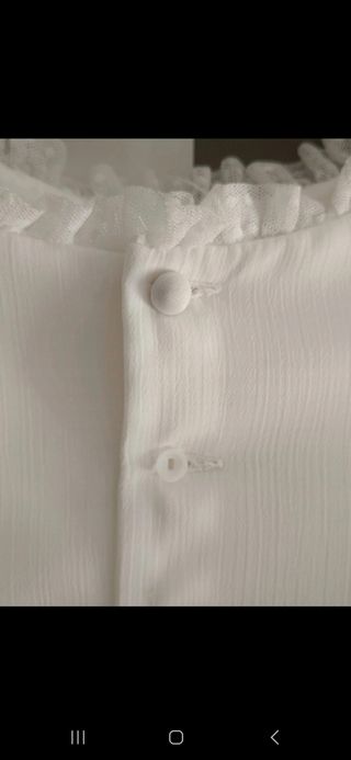 Vestido de comunión blanco y verde agua