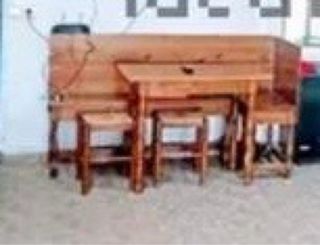 Mesa de madera para cocina o bodega