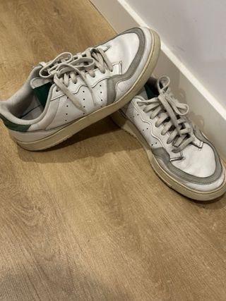 Zapatillas Adidas Supercourt Blancas y Verdes
