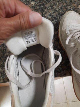 Deportivas Reebok.Tela-Piel Talla 43 Gris Claro