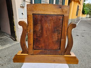 Specchiera psiche antica in legno