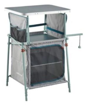 Mueble Cocina Camping Gris y Turquesa