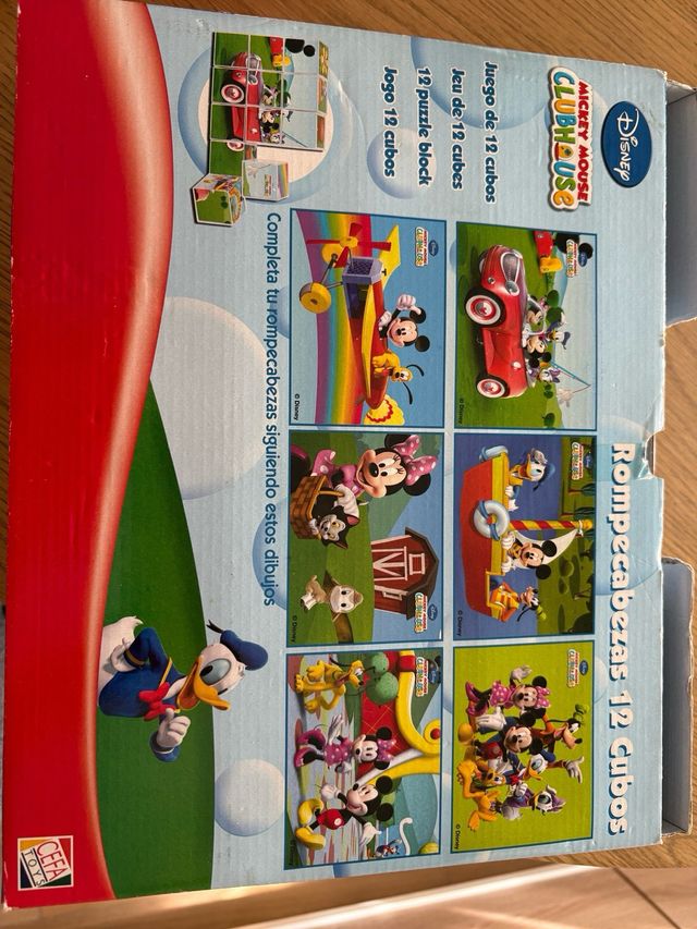 Rompecabezas Mickey Mouse 12 Cubos