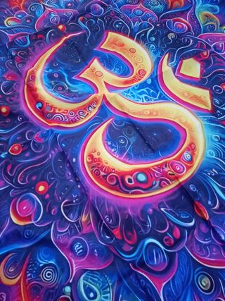 Arazzo Decorativo Om Mandala Multicolore