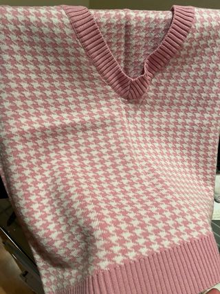 Gilet Kontatto fantasia pied de poule S/M