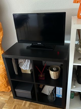 Mueble TV Ikea Kallax Negro